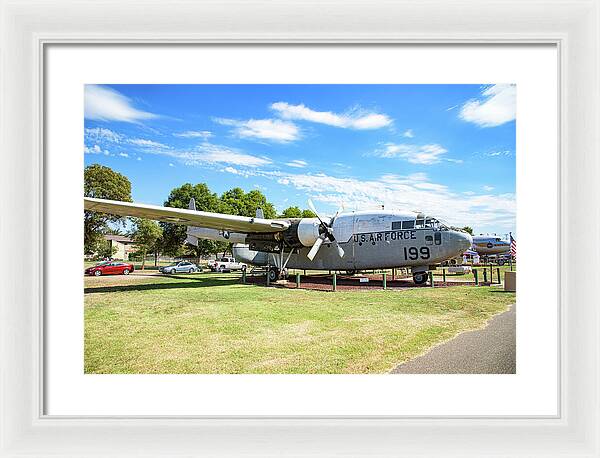 Castle Air Force Base Plane Displayed 5 - Framed Print