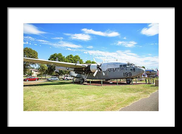 Castle Air Force Base Plane Displayed 5 - Framed Print