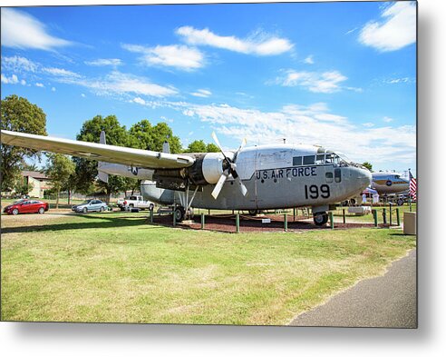 Castle Air Force Base Plane Displayed 5 - Metal Print
