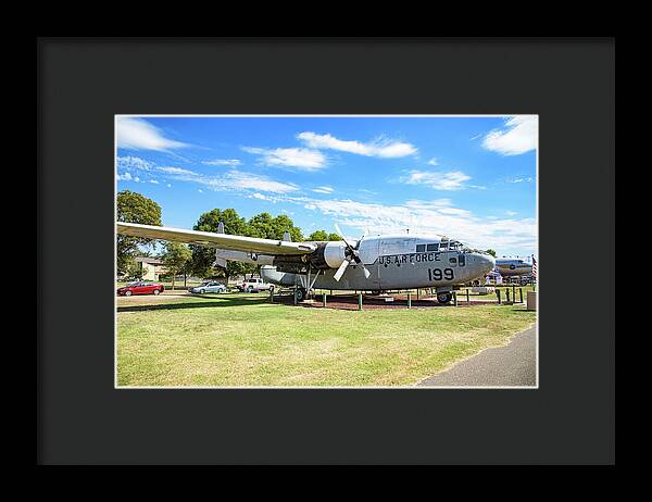 Castle Air Force Base Plane Displayed 5 - Framed Print