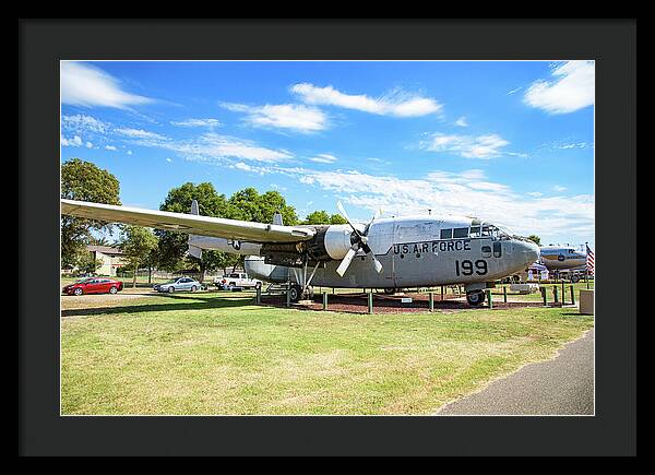 Castle Air Force Base Plane Displayed 5 - Framed Print