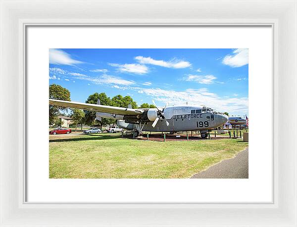 Castle Air Force Base Plane Displayed 5 - Framed Print