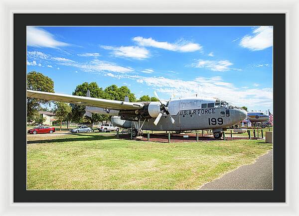 Castle Air Force Base Plane Displayed 5 - Framed Print