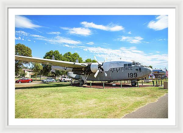 Castle Air Force Base Plane Displayed 5 - Framed Print