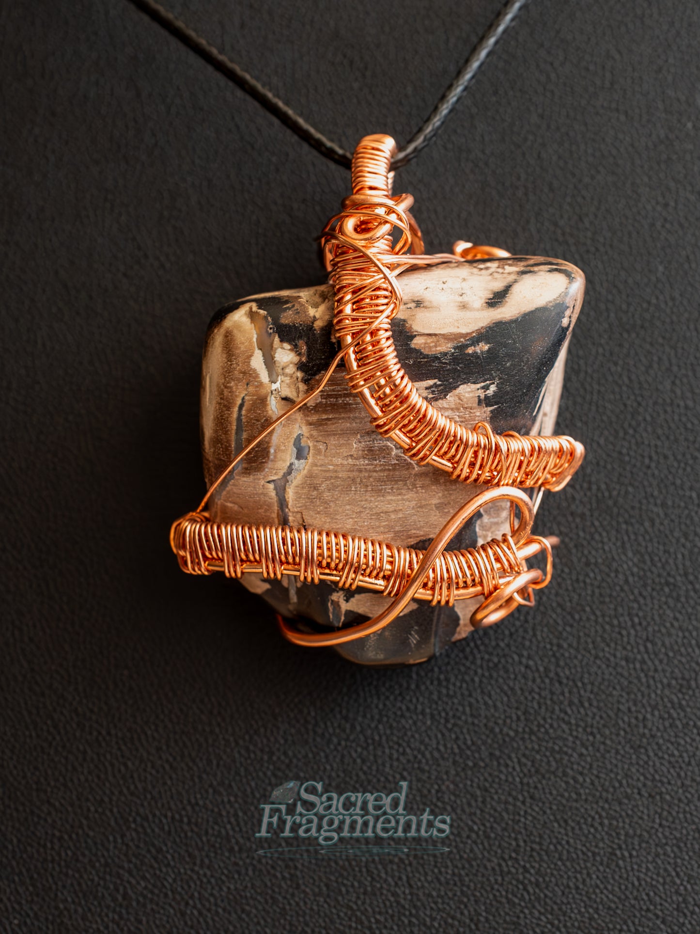 Petrified Wood Pendant - “Echoes of Ancient Wisdom”