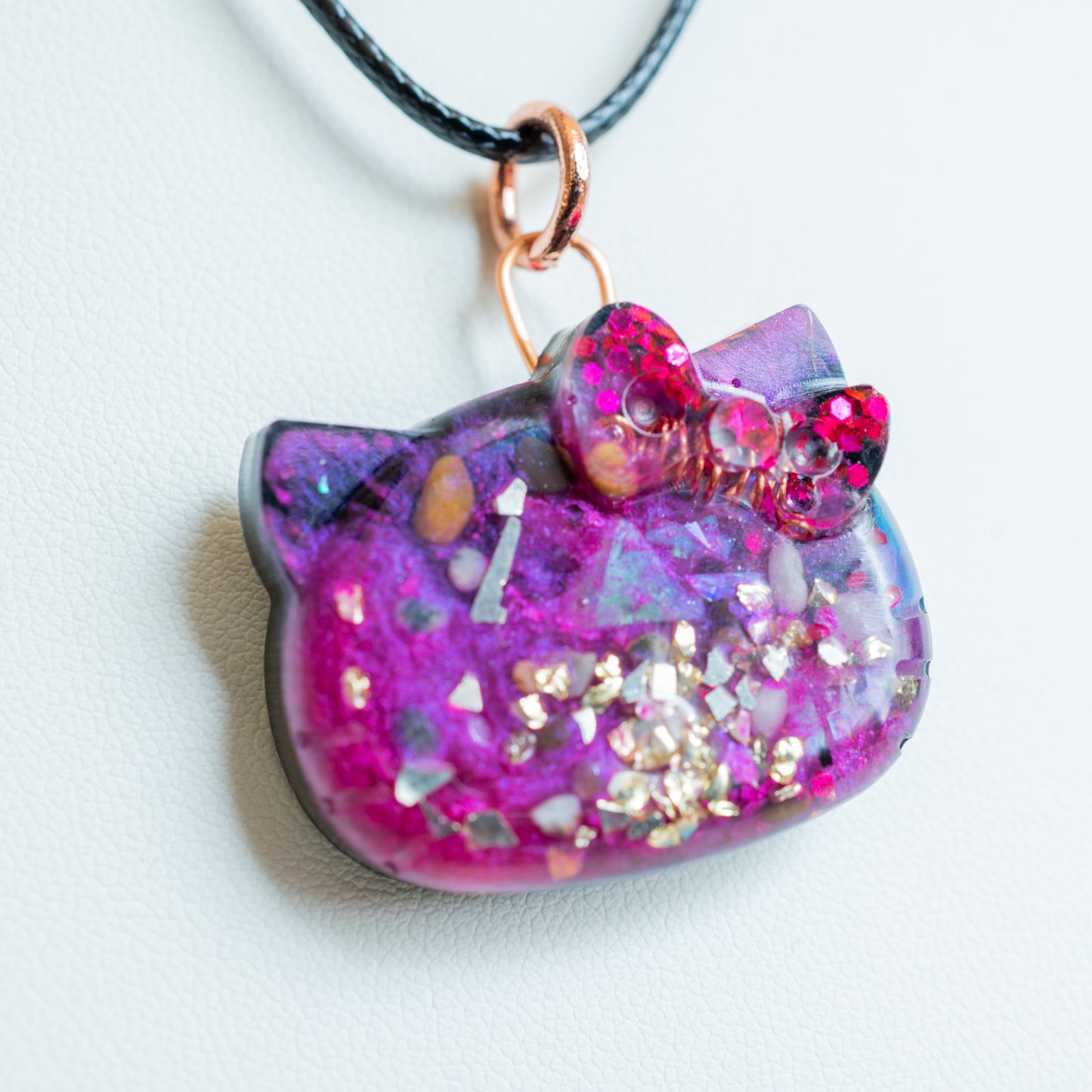 Cosmic Kitty Face Orgone Pendant
