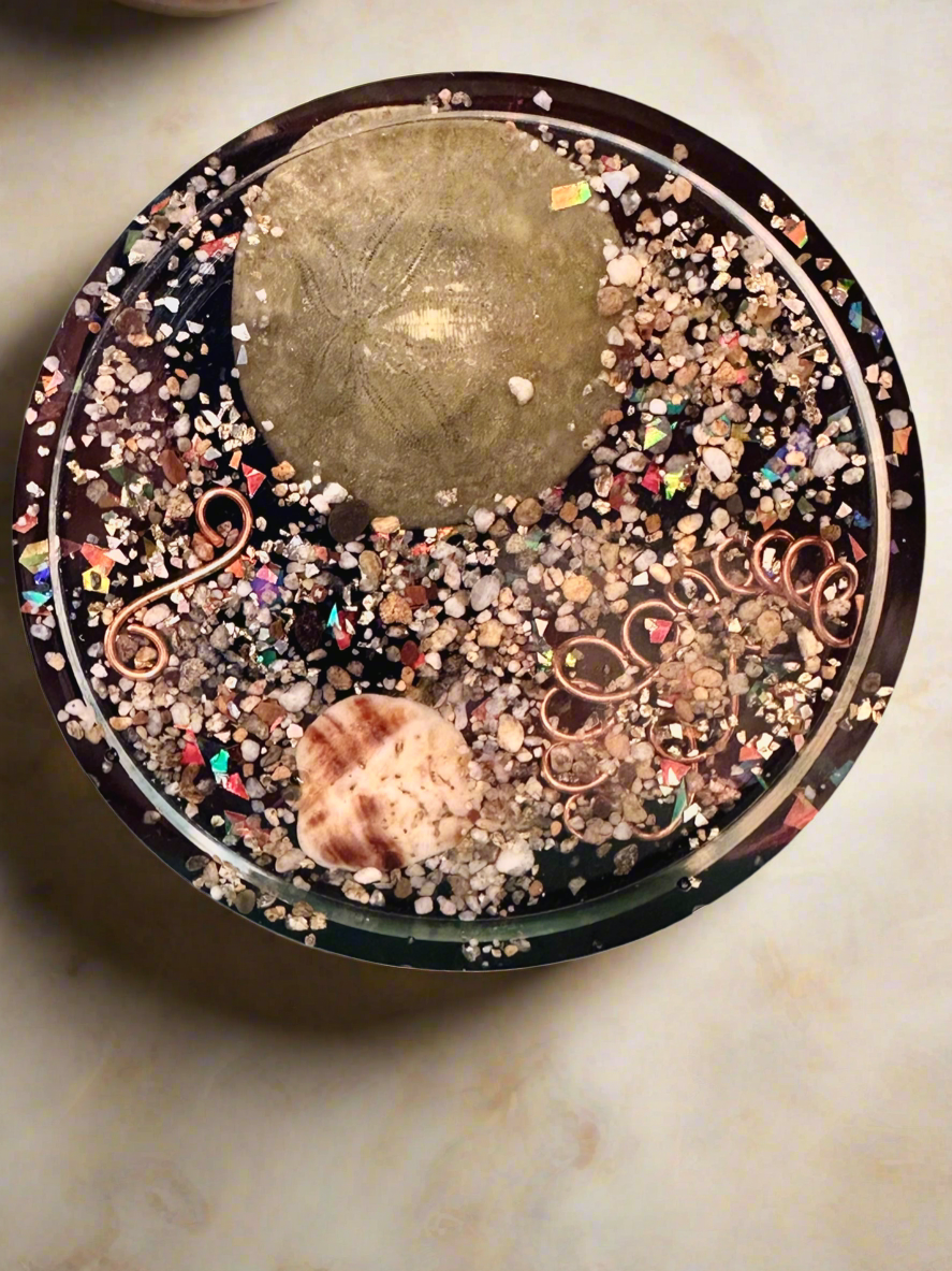 Sand and Sea Shungite Coaster