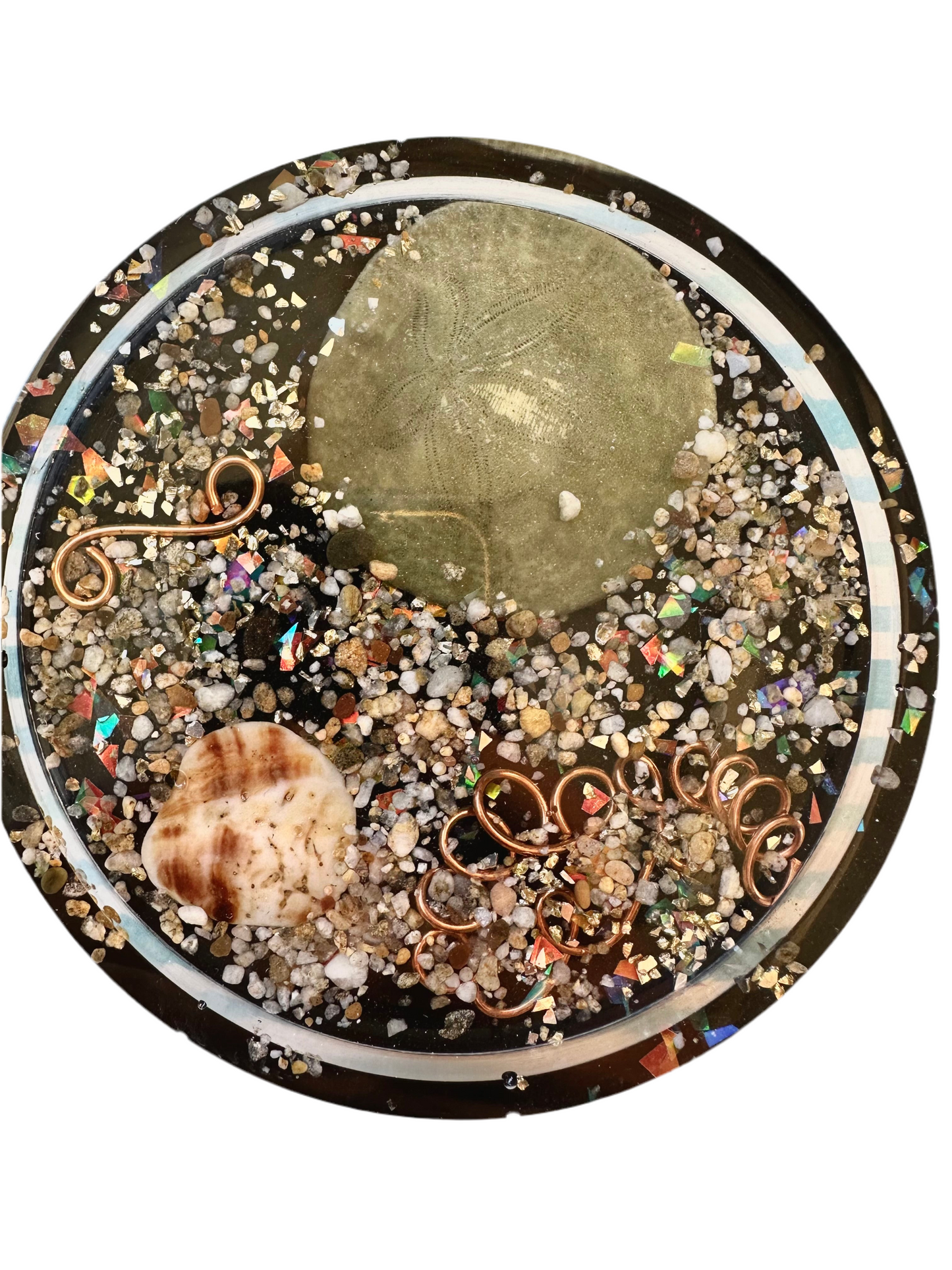 Sand and Sea Shungite Coaster