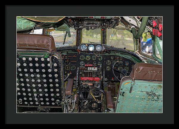 Aviation Cockpit Control Center 6 - Framed Print