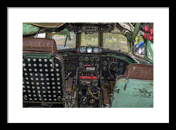 Aviation Cockpit Control Center 6 - Framed Print