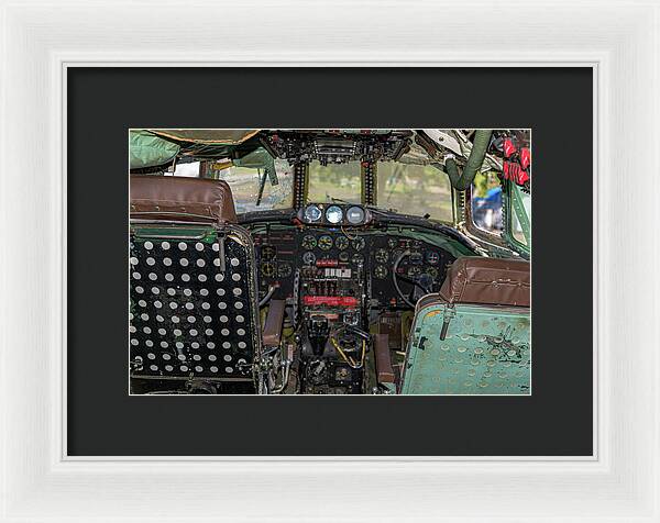 Aviation Cockpit Control Center 6 - Framed Print