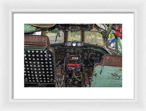 Aviation Cockpit Control Center 6 - Framed Print