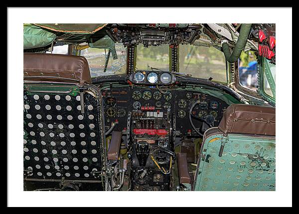 Aviation Cockpit Control Center 6 - Framed Print