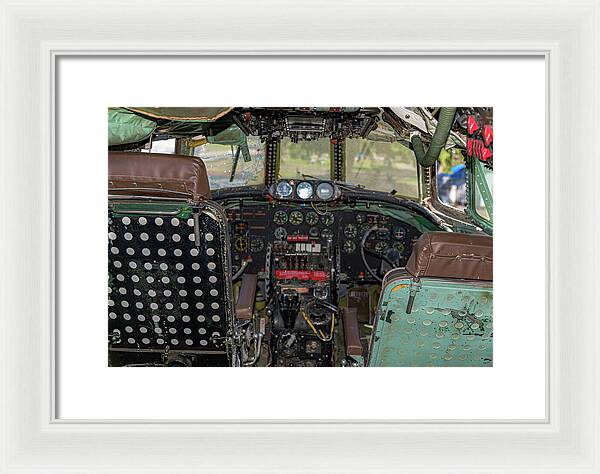 Aviation Cockpit Control Center 6 - Framed Print