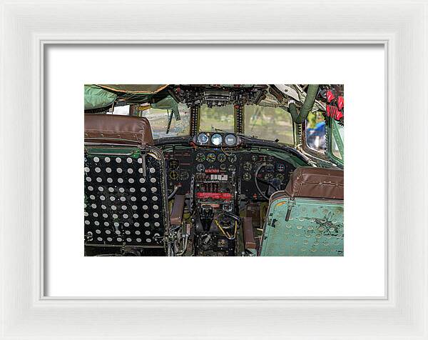 Aviation Cockpit Control Center 6 - Framed Print