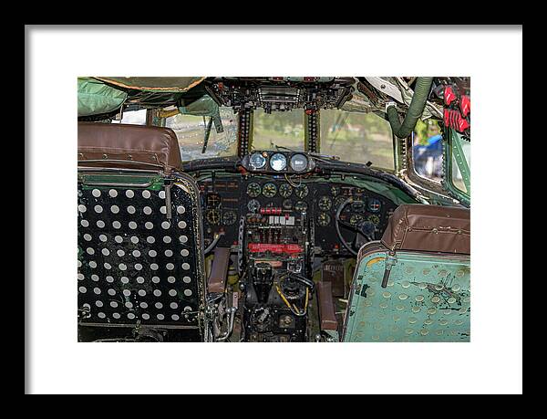 Aviation Cockpit Control Center 6 - Framed Print