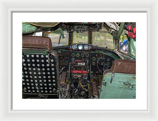 Aviation Cockpit Control Center 6 - Framed Print