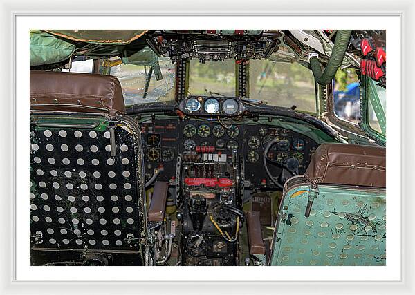 Aviation Cockpit Control Center 6 - Framed Print
