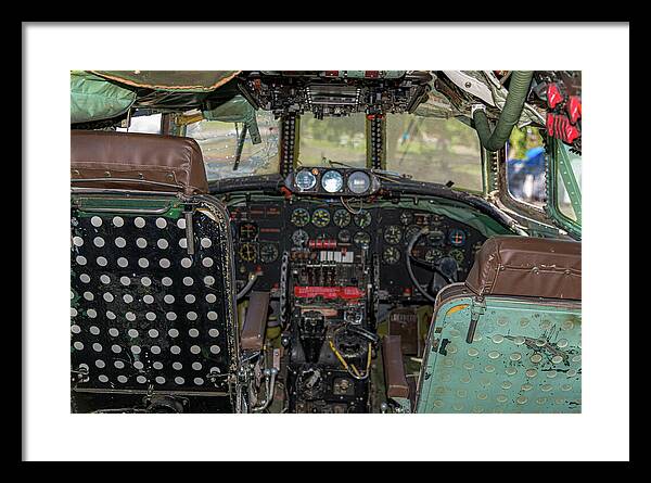 Aviation Cockpit Control Center 6 - Framed Print