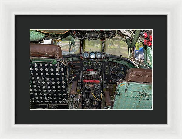Aviation Cockpit Control Center 6 - Framed Print