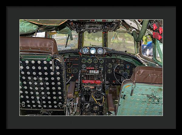 Aviation Cockpit Control Center 6 - Framed Print