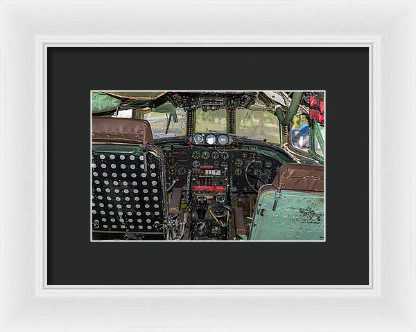 Aviation Cockpit Control Center 6 - Framed Print