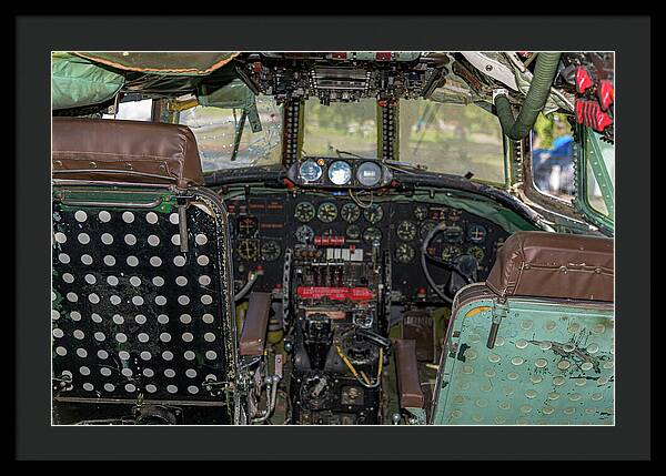 Aviation Cockpit Control Center 6 - Framed Print