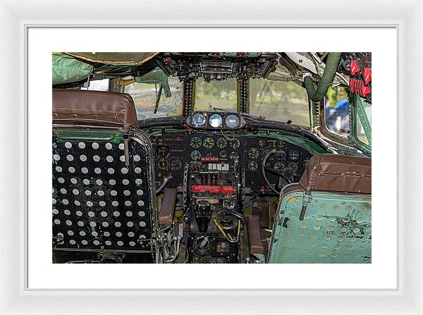 Aviation Cockpit Control Center 6 - Framed Print