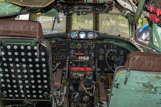 Aviation Cockpit Control Center 6 - Art Print