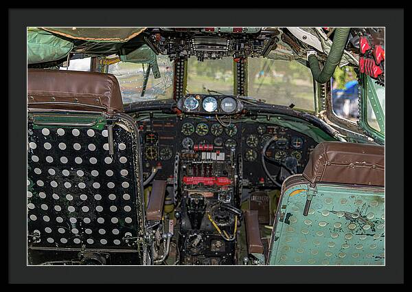Aviation Cockpit Control Center 6 - Framed Print