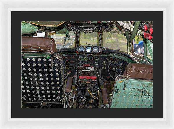 Aviation Cockpit Control Center 6 - Framed Print