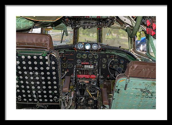 Aviation Cockpit Control Center 6 - Framed Print