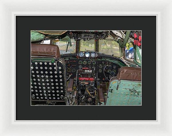 Aviation Cockpit Control Center 6 - Framed Print
