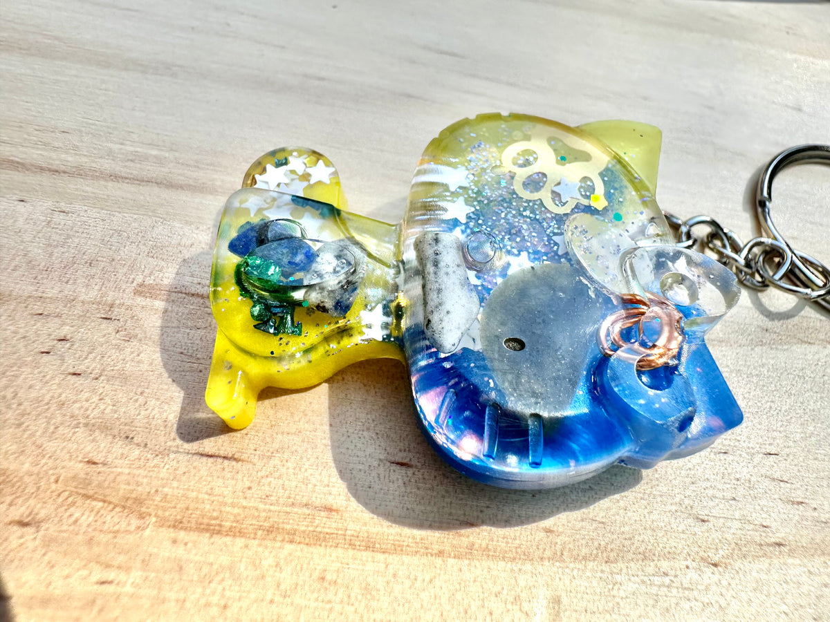 Cosmic Kitty Orgone Keychain