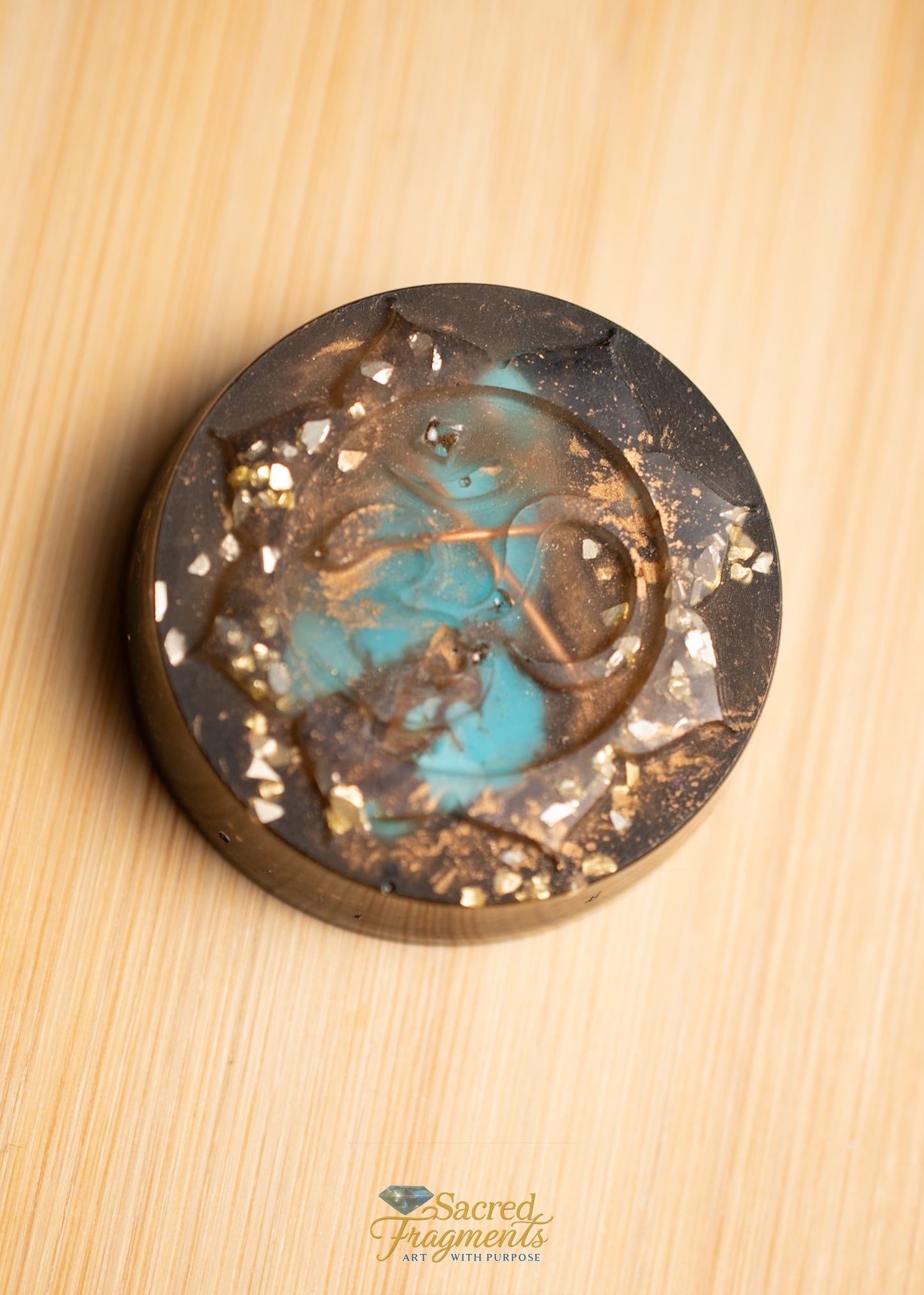 Om Aum Ohm  Orgonite Energy Pocket Piece
