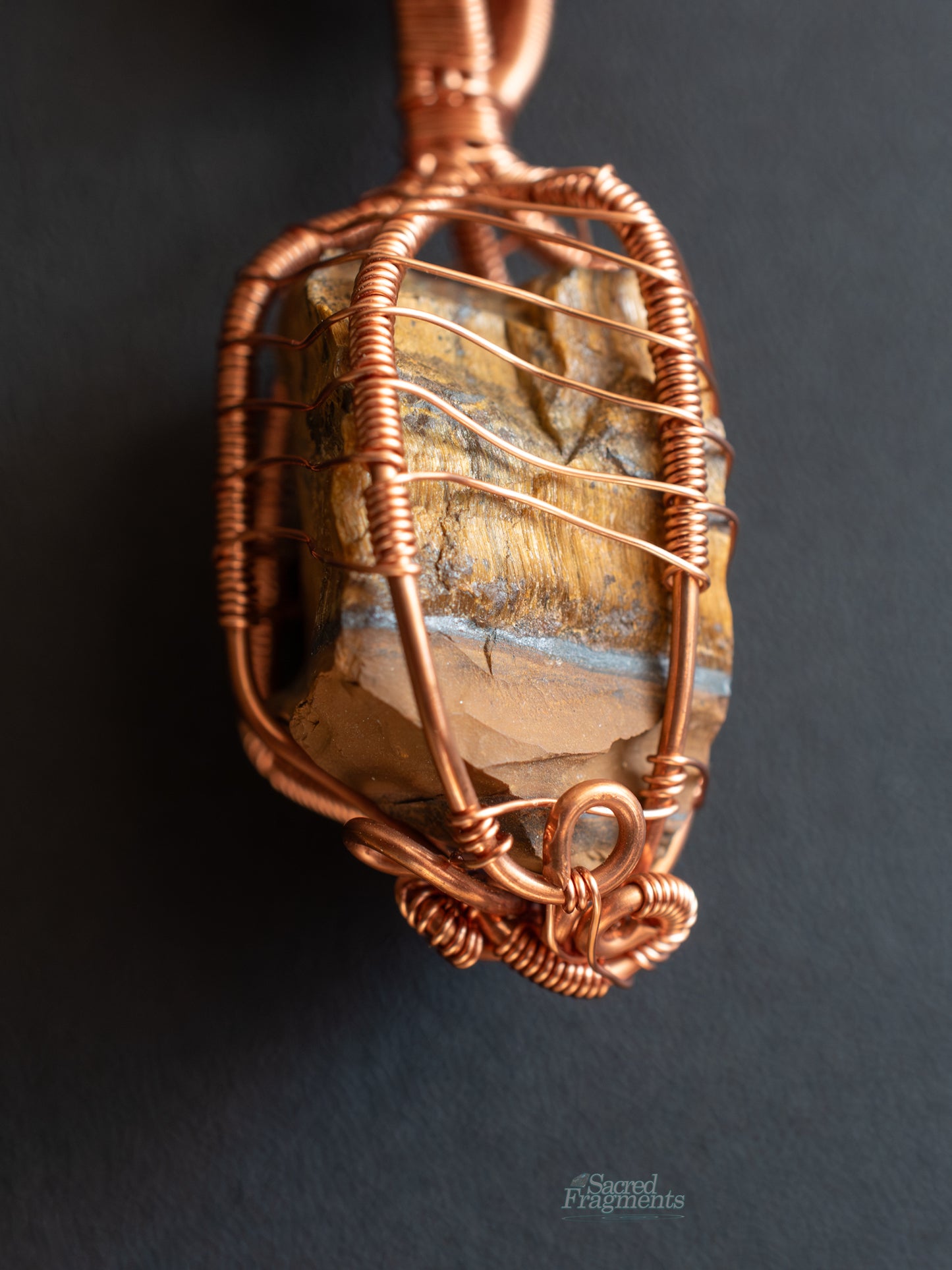 Strength and Resiliency - Copper Wrapped Tiger Eye Crystal