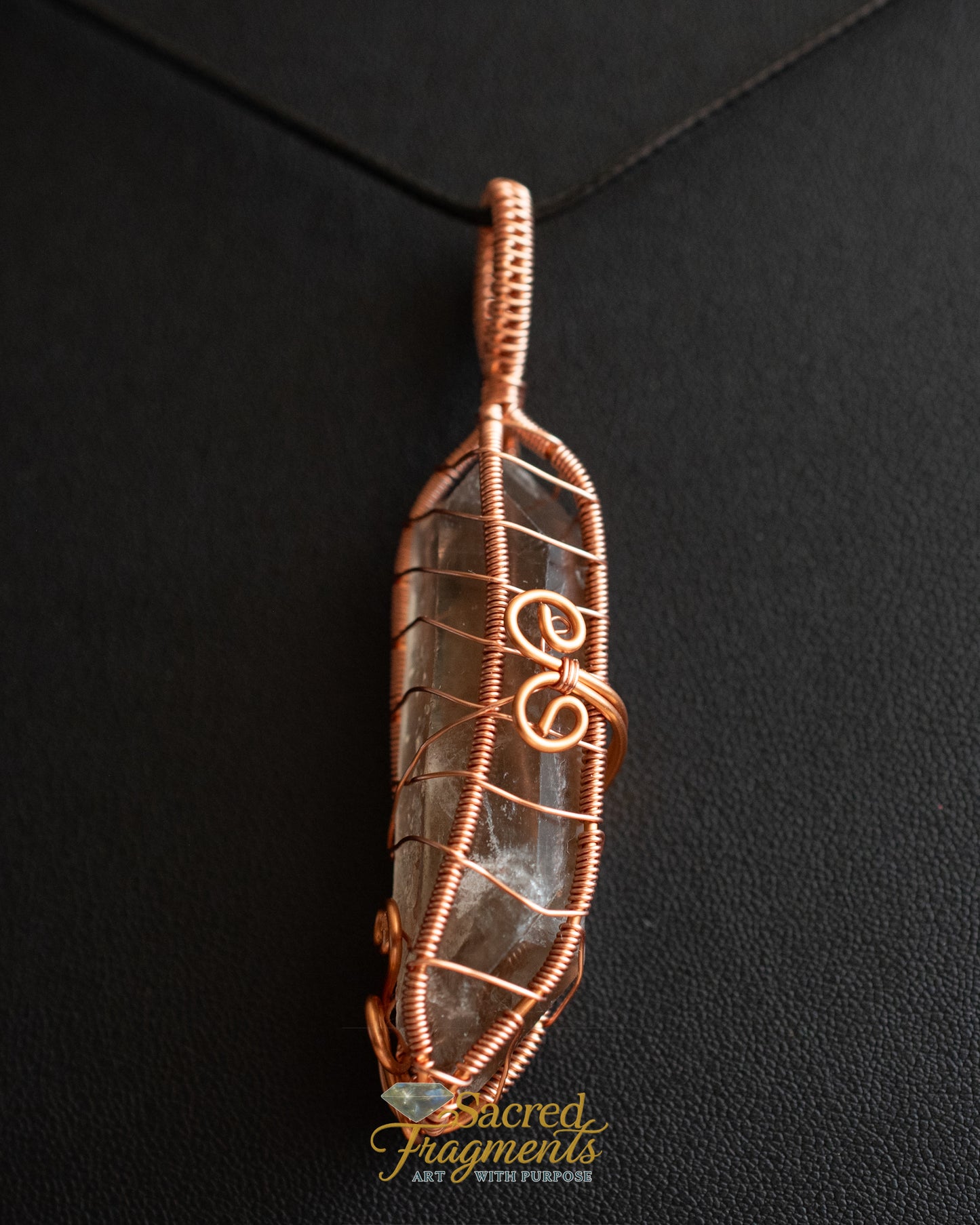 The Angel's Navigator Copper Wrapped Pendant