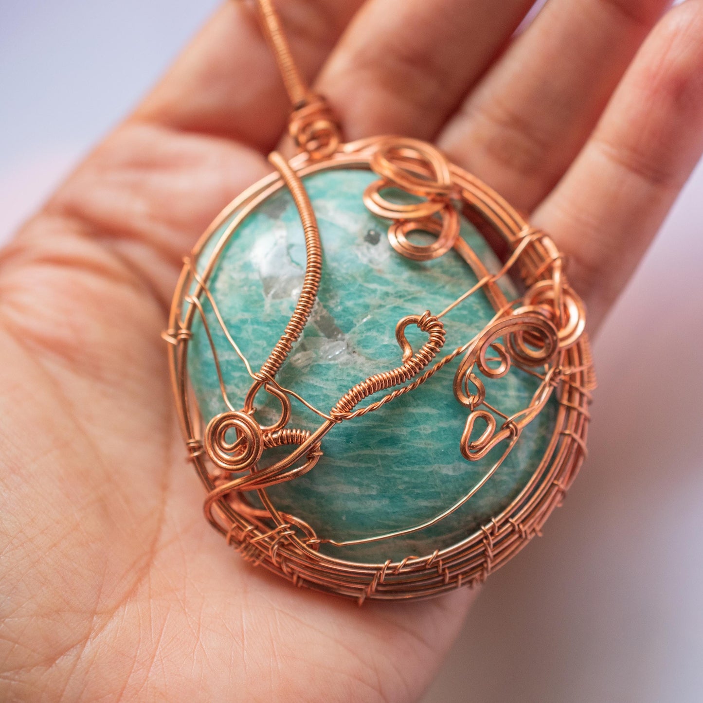 Calm Your Mood Amazonite Pendant