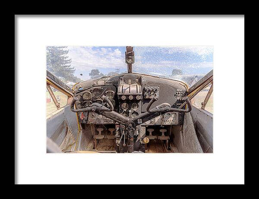 Aviation Cockpit Control Center 7 - Framed Print