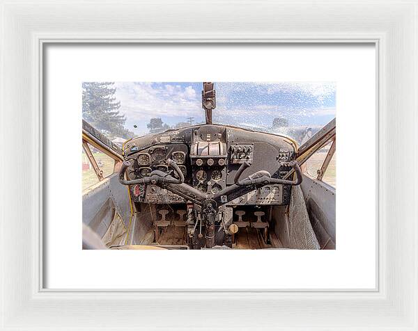 Aviation Cockpit Control Center 7 - Framed Print