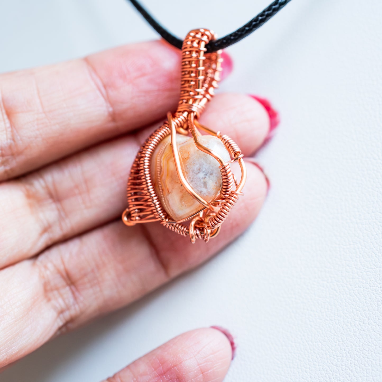 Solar Embrace Heart - Yellow Crazy Lace Agate