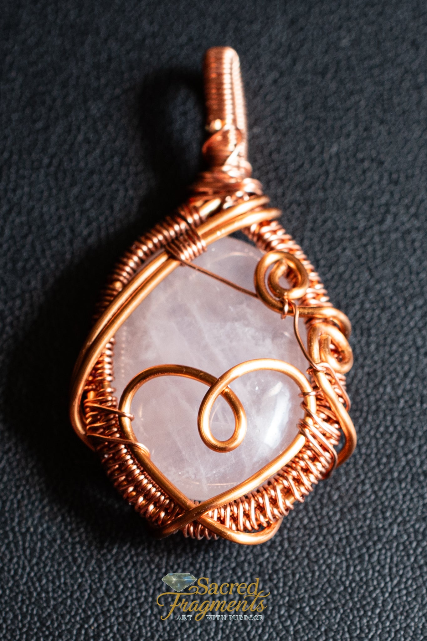 Unconditional Love Crystal Amulet Rose Quartz