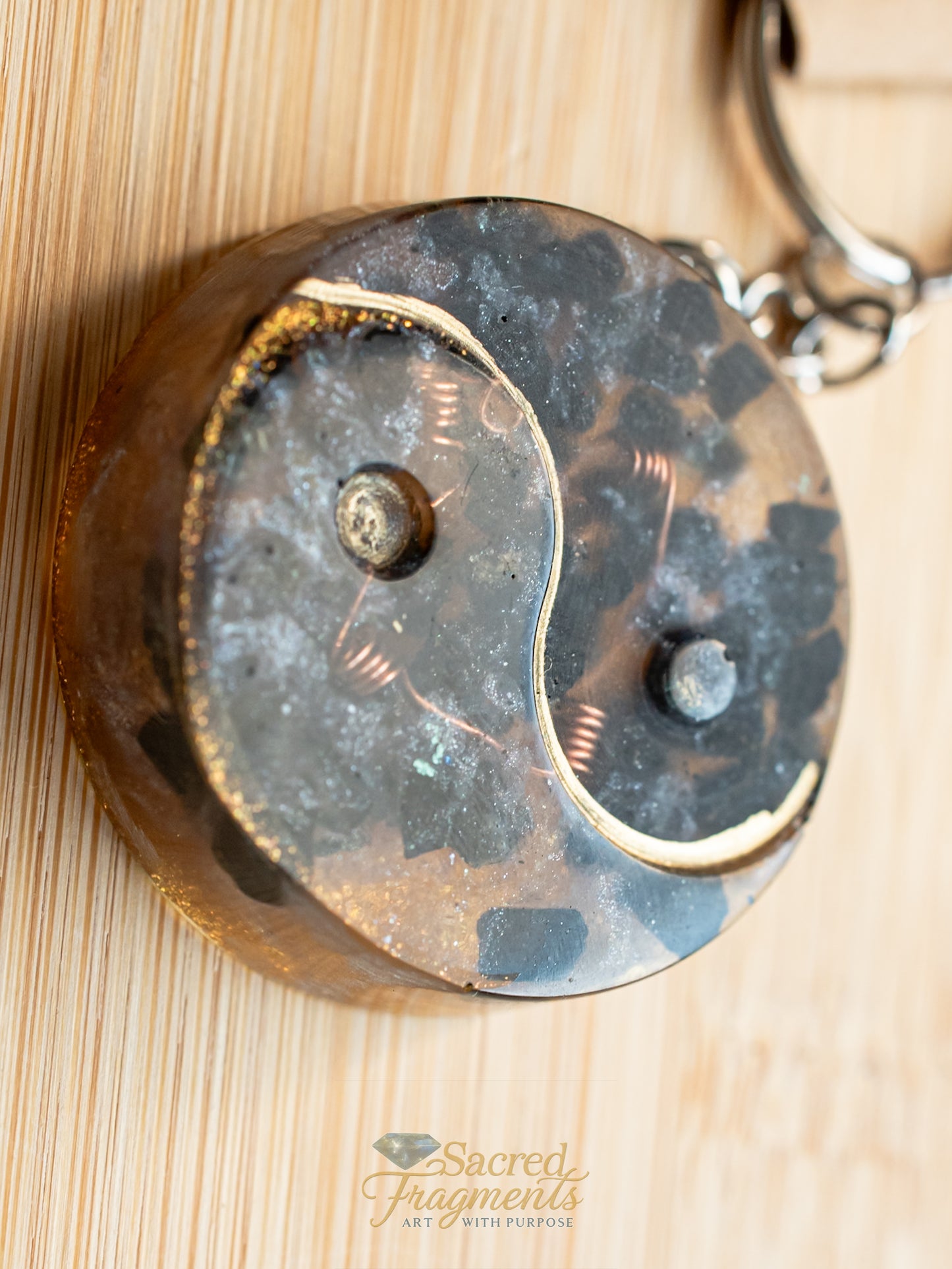 Yin Yang Orgone Energy Keychain