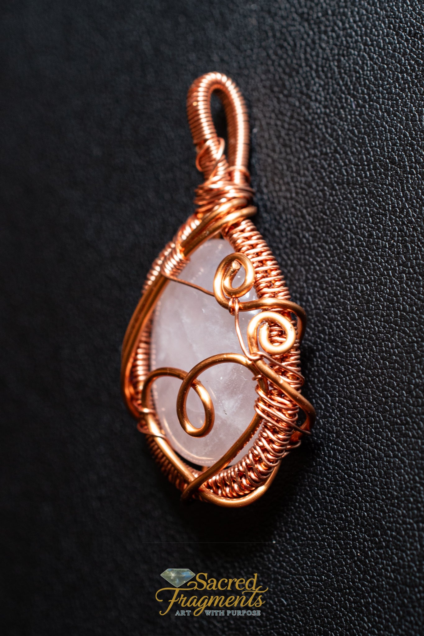 Unconditional Love Crystal Amulet Rose Quartz