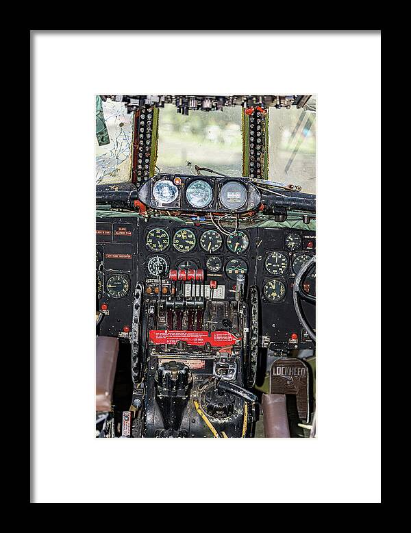 Aviation Cockpit Control Center 8 - Framed Print
