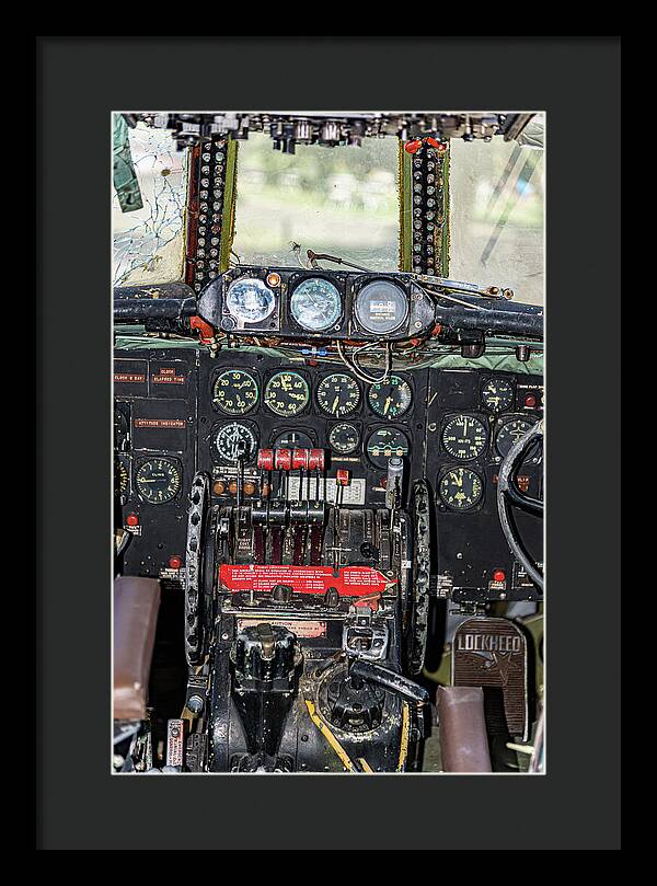 Aviation Cockpit Control Center 8 - Framed Print