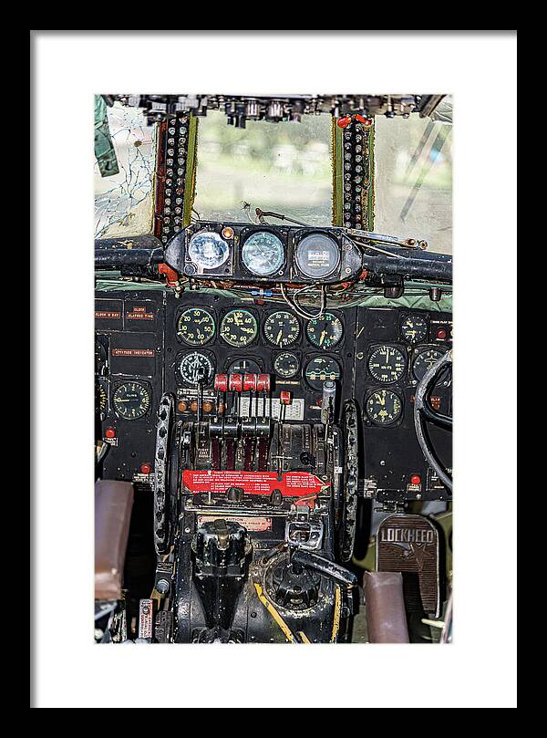 Aviation Cockpit Control Center 8 - Framed Print