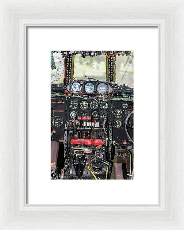 Aviation Cockpit Control Center 8 - Framed Print