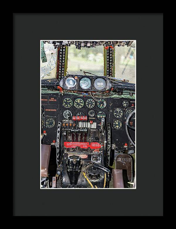 Aviation Cockpit Control Center 8 - Framed Print