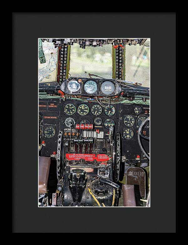 Aviation Cockpit Control Center 8 - Framed Print